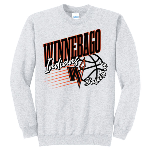 Lady Indians Basketball 2026 Logo 1 - Core Fleece Crewneck Sweatshirt Thumbnail