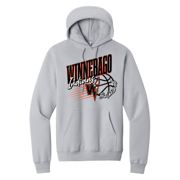 Lady Indians Basketball 2026 Logo 1 - Core Fleece Pullover Hooded Sweatshirt Thumbnail
