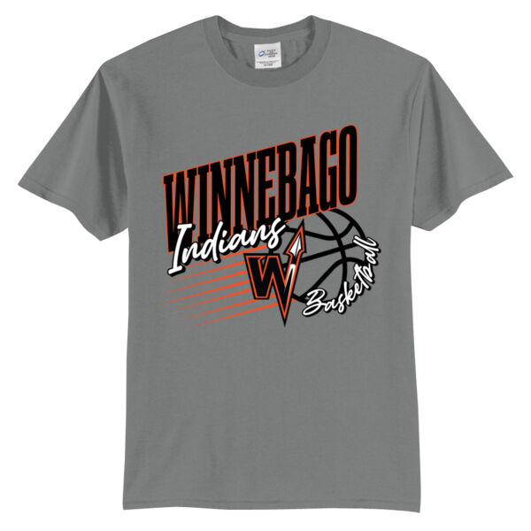 Lady Indians Basketball 2026 Logo 1 - Tall Core Blend Tee Thumbnail