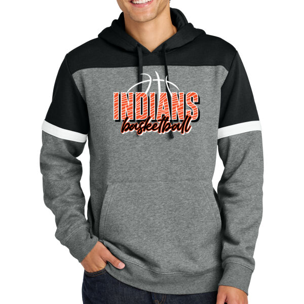 Lady Indians Basketball 2026 Logo 2 - Drive Fleece Colorblock Hoodie Thumbnail
