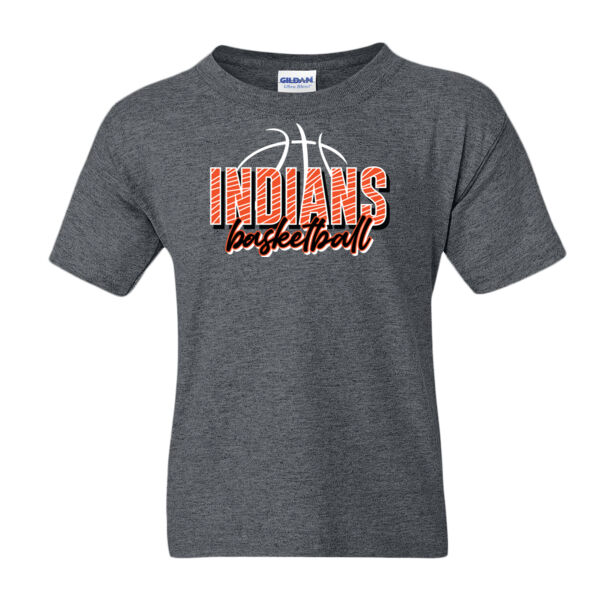 Lady Indians Basketball 2026 Logo 2 - DryBlend® Youth T-Shirt Thumbnail