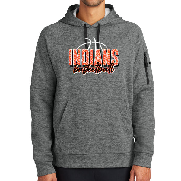 Lady Indians Basketball 2026 Logo 2 - Therma FIT Pocket Pullover Fleece Hoodie Thumbnail