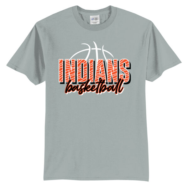 Lady Indians Basketball 2026 Logo 2 - Tall Core Blend Tee Thumbnail