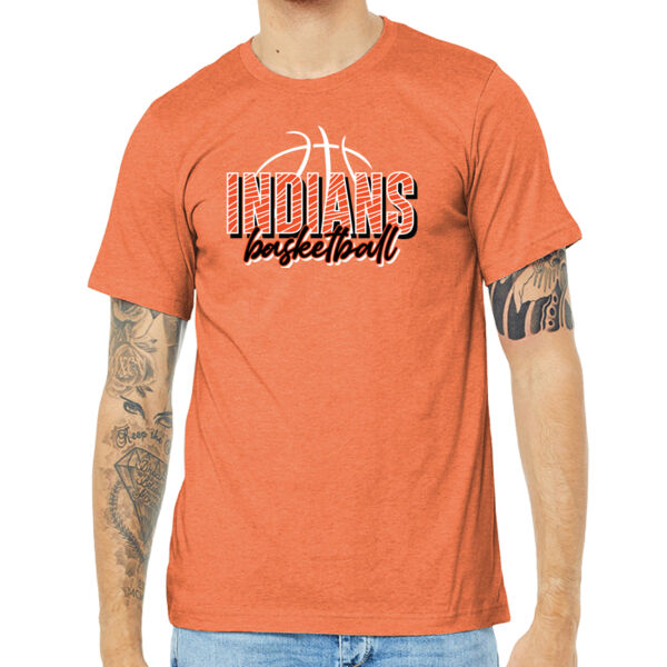 Lady Indians Basketball 2026 Logo 2 - Unisex Heather CVC Short Sleeve Tee Thumbnail