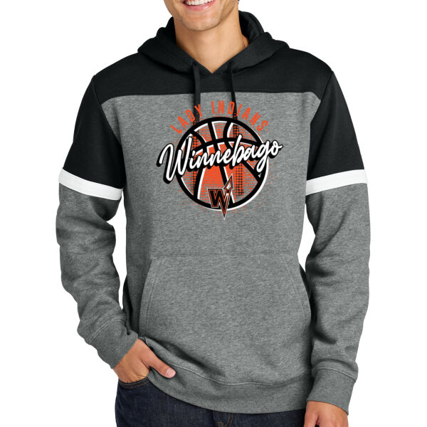 Lady Indians Basketball 2026 Logo 3 - Drive Fleece Colorblock Hoodie Thumbnail
