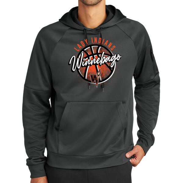 Lady Indians Basketball 2026 Logo 3 - Therma FIT Pocket Pullover Fleece Hoodie Thumbnail