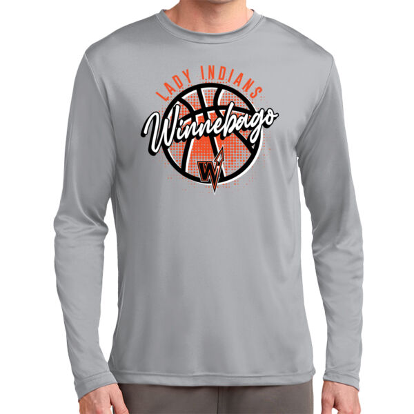 Lady Indians Basketball 2026 Logo 3 - Tall Long Sleeve PosiCharge ® Competitor Tee Thumbnail