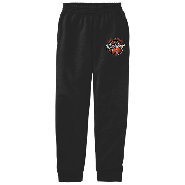 Lady Indians Basketball 2026 Logo 3 - Youth Core Fleece Jogger Thumbnail